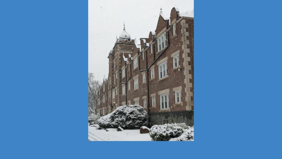 Image for Warm bricks and bright snowfall on campus (A Muhlenberg Winter)